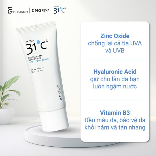 Kem chống nắng My Skin 31°C SPF50+PA++++ - Hình ảnh 4