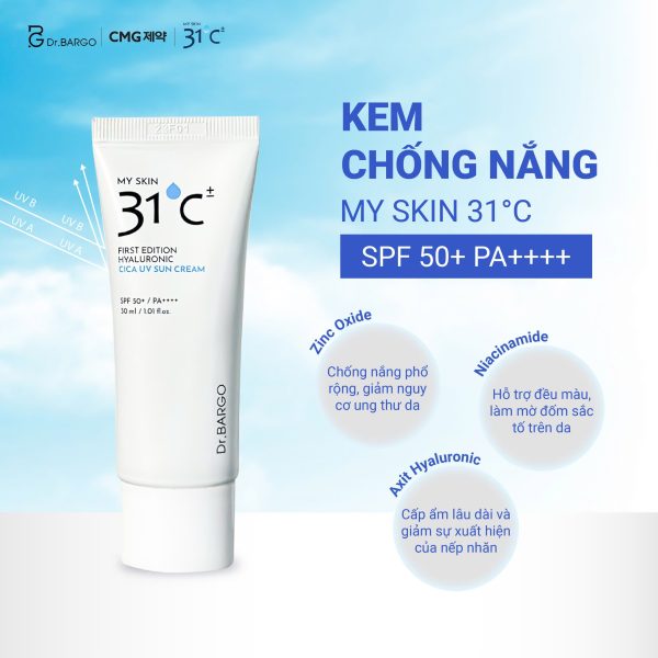 Kem chống nắng My Skin 31°C SPF50+PA++++ - Hình ảnh 6