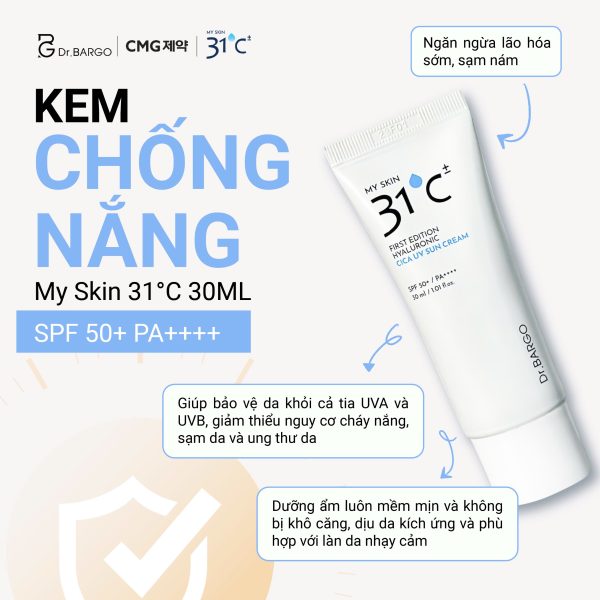 Kem chống nắng My Skin 31°C SPF50+PA++++ - Hình ảnh 8