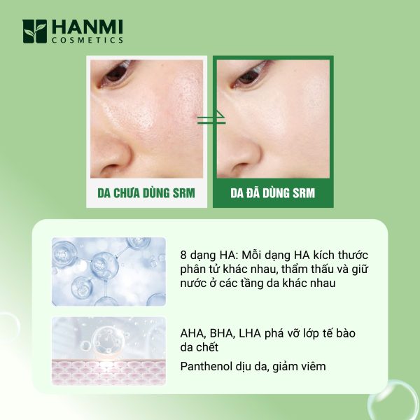 Sữa rửa mặt tạo bọt Hanmi - Hình ảnh 9