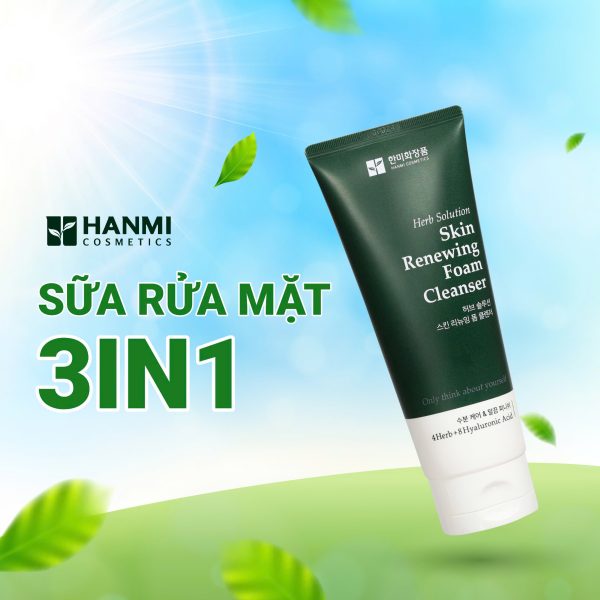 Sữa rửa mặt phục hồi 3in1 Hanmi - Hình ảnh 3
