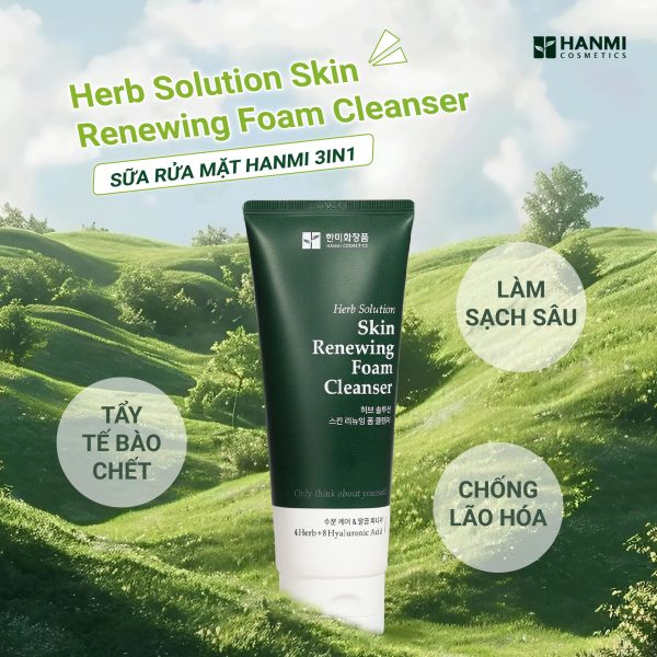 Sữa rửa mặt phục hồi 3in1 Hanmi - Hình ảnh 2