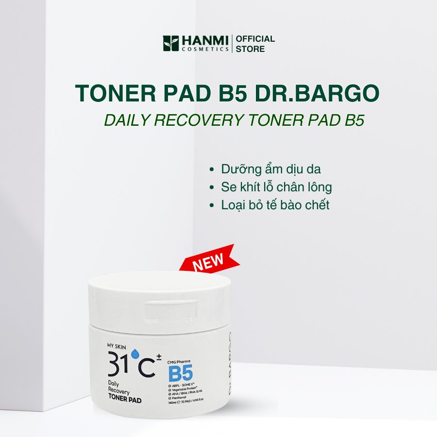 Toner pad Dr.Bargo - Công nghệ 4 acid đỉnh cao