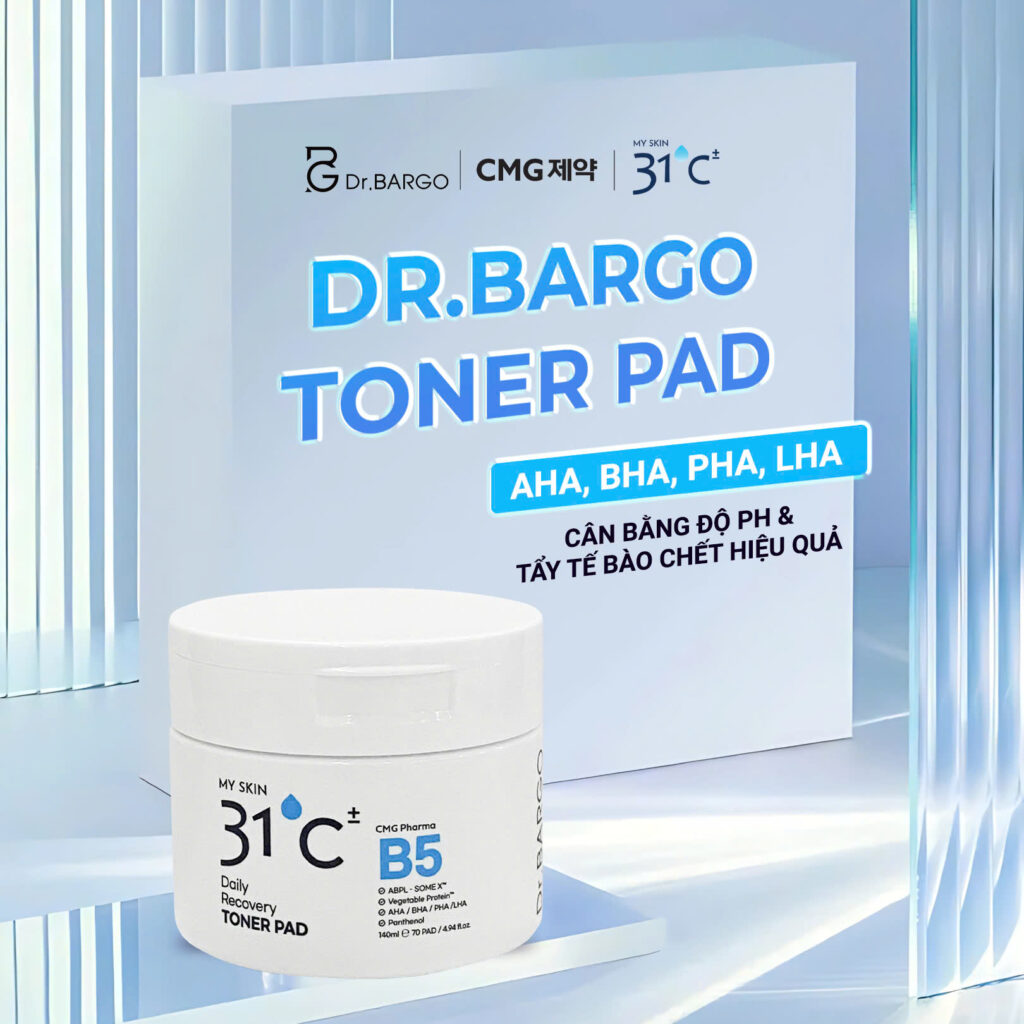 Toner Pad được nghiên cứu bởi CMG Pharma - Tập đoàn Dược phẩm hàng đầu tại Hàn Quốc