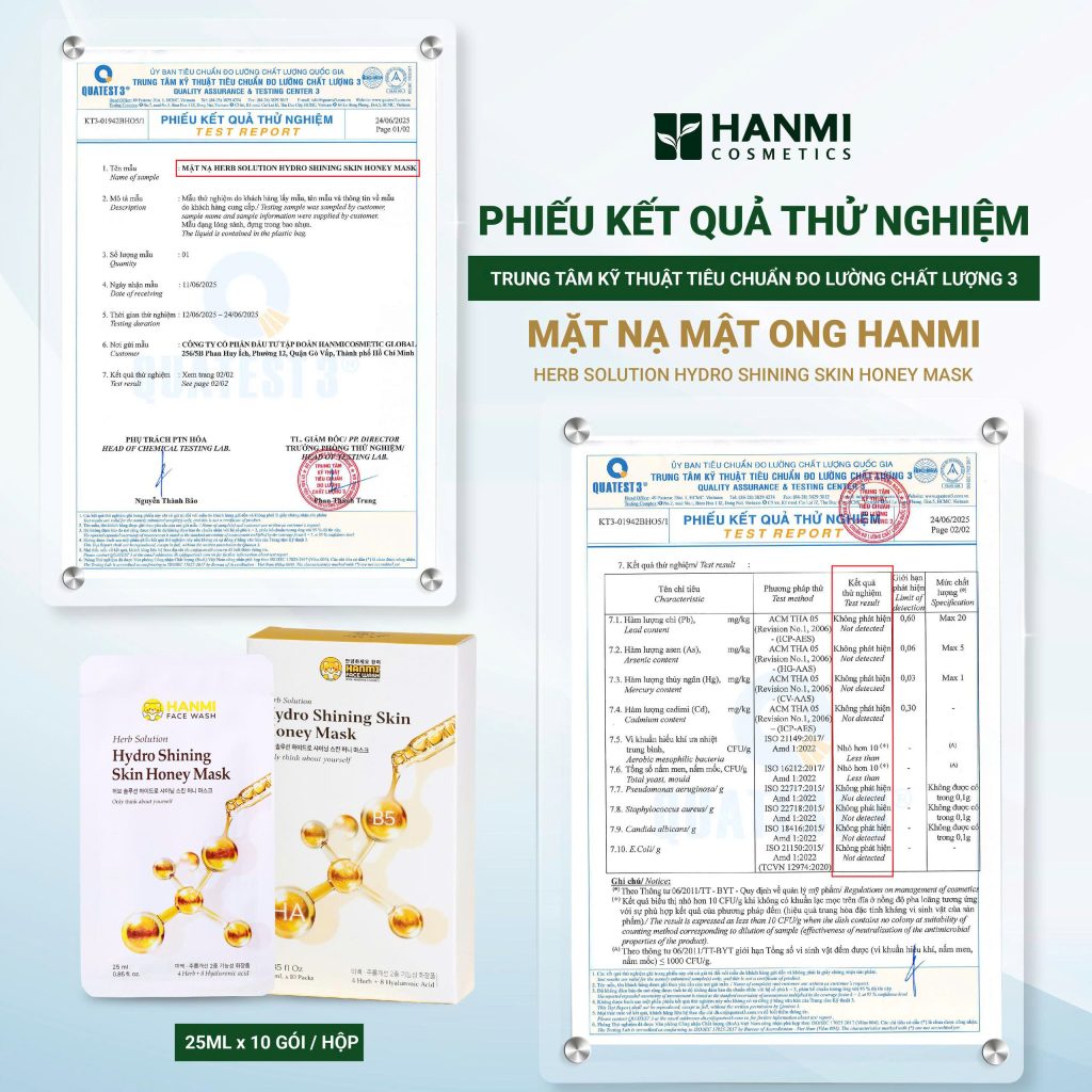 Mặt nạ mật ong Hanmi – Dưỡng ẩm sâu, làm sáng và mịn da