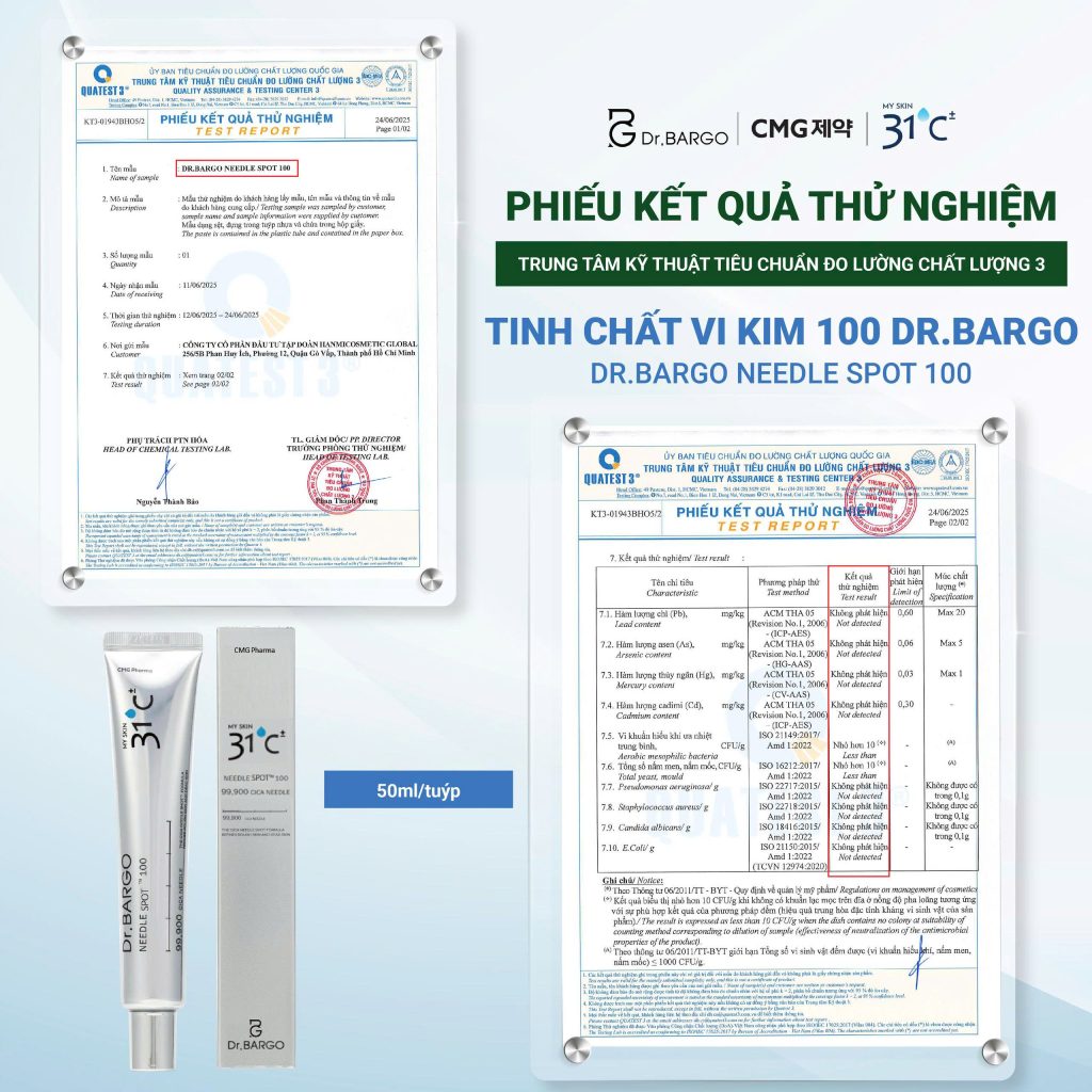 Tinh chất vi kim Dr.BARGO – Đột phá tái tạo và phục hồi da