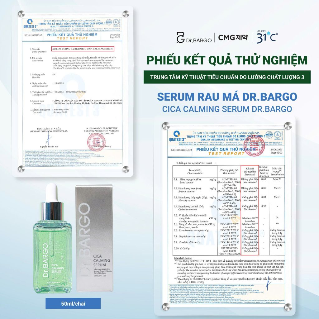 Serum rau má Dr.BARGO – Dịu da nhạy cảm, phục hồi tức thì