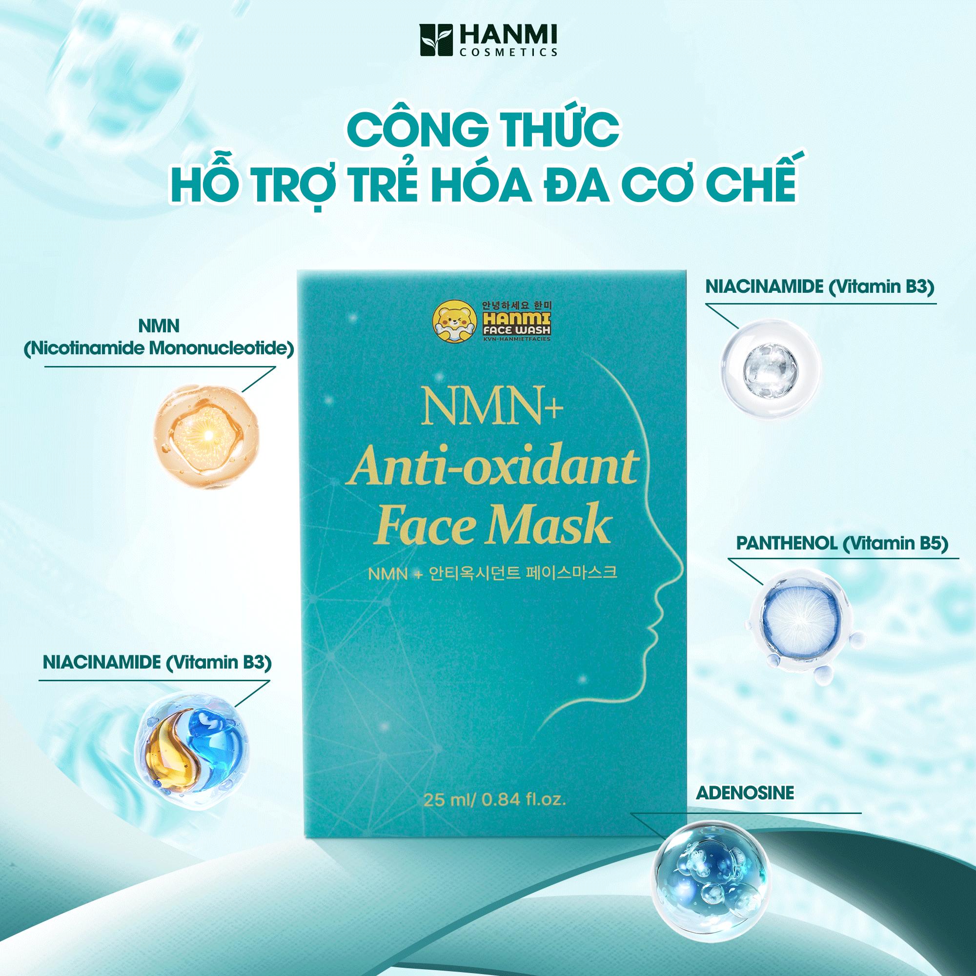 Mặt nạ NMN hỗ trợ làm mờ nếp nhăn - Cellive NMN+ Anti-Oxidant Face Mask - Hình ảnh 3